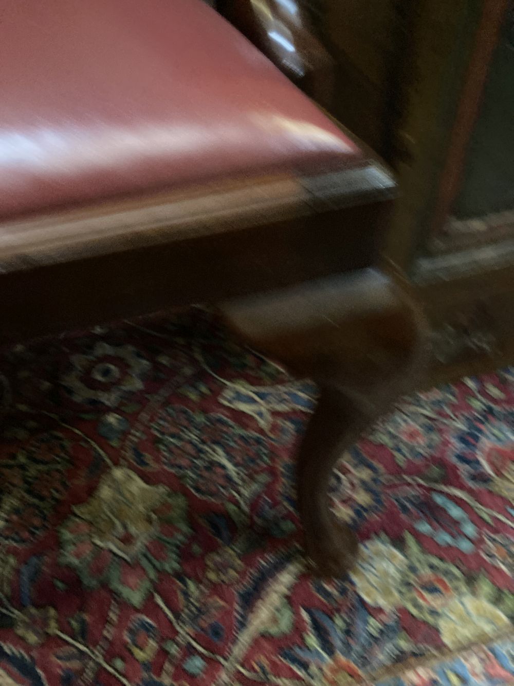 A set of eight mahogany dining chairs